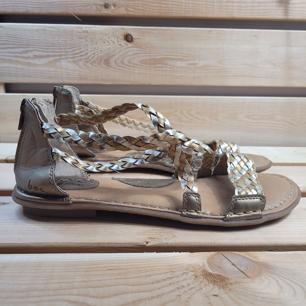 B.O.C Born Concept woven leather women's sandals size 8